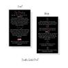 How To Practice Dry Brushing Card | 50 Pack | 2x3.5" Business Cards | Lymphatic Treatment | Black with Rosey Pink Design view 4
