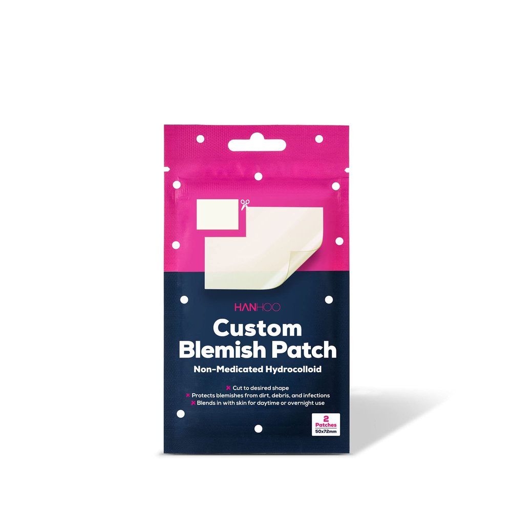 Hanhoo Custom Blemish Patch | Designed for Cluster Acne | Reduce Blemishes and Promotes healing | Hydrocolloid Skin Protection (2 Patch Count)