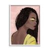 Stupell Industries African American Woman with Gold Glitz Eye Shadow view 1