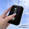 Buqikma Eyelash Mini Lash Fan for Eyelash Extension Portable Lash Fan Dryer Handheld Rechargable USB Eyelashes Fans with 3 Adjustable Speed Cooling Air Fans Eyelashes Extension Application (Black) view 3