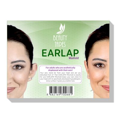 EARLAP MAXHOLD Cosmetic Ear Corrector - Solves Big Ear Problem - Aesthetic Correctors for Prominent Ears - Protruding Ear Correctors, Short of Surgery Contains 20 corrector
