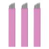 50pcs Pink Disposable Microblading Artist Blade #14 Nano Microblades 0.18mm Microblading Eyebrows Supplies Needles Available size 12F 14F 18U (14 Slope) view 1