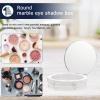 EXCEART 2pcs Marble Pattern Makeup Cases Compact Powder Boxes for Pressed Powder Eyeshadow Blush Lightweight Design for Storage for Cosmetic Mixing view 4