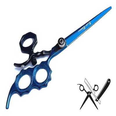 6.5 Adjusting Thumb Unisex Premium Quality Heavy Duty 2 Finger INsert Hair Cutting Grooming Scissor Shears Kit