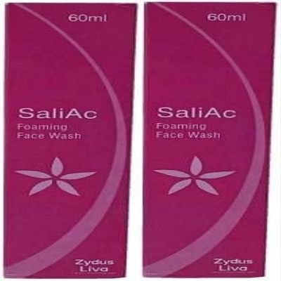 Entirety Zydus SaliAC Foming Face Wash 60ml (pack of 2)