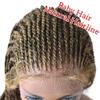 30" Realistic Hand-Braided Lace Front Twist Braids Wigs with Baby Hair 13x4.8inch Soft Swiss Lace Frontal Side Part Braided Wigs Premium Synthetic Lightweight Box Braided Wig for Black Women (LL30115EC-30", #1B/27T Black Mix Blonde Color) view 3