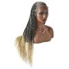 30" Realistic Hand-Braided Lace Front Twist Braids Wigs with Baby Hair 13x4.8inch Soft Swiss Lace Frontal Side Part Braided Wigs Premium Synthetic Lightweight Box Braided Wig for Black Women (LL30115EC-30", #1B/613T Black Blonde Ombre Color) view 4