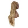 30" Realistic Hand-Braided Lace Front Twist Braids Wigs with Baby Hair 13x4.8inch Soft Swiss Lace Frontal Side Part Braided Wigs Premium Synthetic Lightweight Box Braided Wig for Black Women (LL30115EC-30", #27/613M Blonde Color) view 4