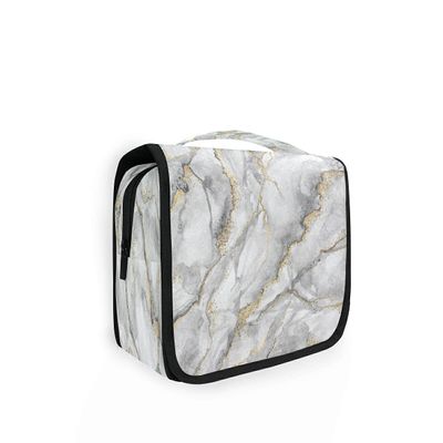 HMZXZ Hanging Travel Abstract Texture Marble Toiletry Bag Folding Bathroom Gym Organizer Portable Cosmetic Wash Bag for Women Girls