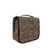 HMZXZ Hanging Travel Animal Leopard Skin Print Toiletry Bag Folding Bathroom Gym Organizer Portable Cosmetic Wash Bag for Women Girls view 1