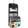 HMZXZ Hanging Travel Colorful Doodled Circles Toiletry Bag Folding Bathroom Gym Organizer Portable Cosmetic Wash Bag for Women Girls view 2