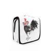 HMZXZ Hanging Travel Watercolor Rooster Toiletry Bag Folding Bathroom Gym Organizer Portable Cosmetic Wash Bag for Women Girls view 1