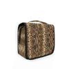 HMZXZ Hanging Travel Snake Skin Print Toiletry Bag Folding Bathroom Gym Organizer Portable Cosmetic Wash Bag for Women Girls view 1