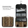HMZXZ Hanging Travel Snake Skin Print Toiletry Bag Folding Bathroom Gym Organizer Portable Cosmetic Wash Bag for Women Girls view 4