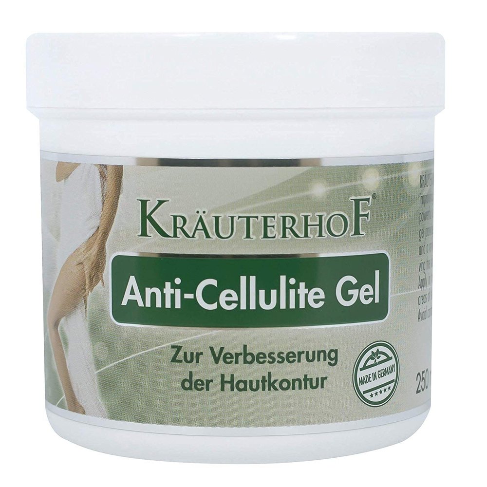 Anti-Cellulite Gel - Innovative complex with thermo-active action that attacks cellulite! 250ml by Krauterhof - 4 PACK