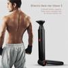 Electric Back Hair Shaver, Hair Trimmer Body Hair Removal Tool USB New Body Razor with 2 Shock Absorber Flex Heads Better Control Do-it-Yourself 180 Degrees Foldable for Men Women Pain-Free Shave view 3