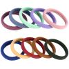 100PCS Colorful Large Hair Ties, Cotton Hair Bands Seamless Ponytail Holders for Women, Hair Elastics No Damage, 10 Colors by BAOLI view 1