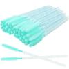 100 Pcs Silicone Mascara Wands Disposable Eyelash Brushes for Extensions Lash Applicators Makeup Tool Kit (Crystal blue/Mint Green) view 1