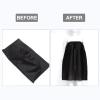 EXCEART 10Pcs Disposable Bath Skirt Non Woven Salon Shower SPA Dress Towels Bathtub Body Wrap for Women Ladies Black view 4
