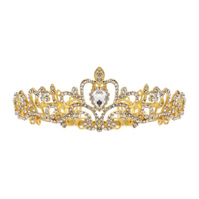 1pc Rhinestone Crown Wedding Girl Tiara Wedding Crown Tiara Headdress Rhinestone Bridal Tiara Wedding Dcor Decor Wedding Tiara Pearl Rhinestones Headband Crystal Bride