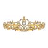 1pc Rhinestone Crown Wedding Girl Tiara Wedding Crown Tiara Headdress Rhinestone Bridal Tiara Wedding Dcor Decor Wedding Tiara Pearl Rhinestones Headband Crystal Bride view 1