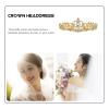 1pc Rhinestone Crown Wedding Girl Tiara Wedding Crown Tiara Headdress Rhinestone Bridal Tiara Wedding Dcor Decor Wedding Tiara Pearl Rhinestones Headband Crystal Bride view 3