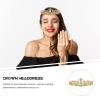1pc Rhinestone Crown Wedding Girl Tiara Wedding Crown Tiara Headdress Rhinestone Bridal Tiara Wedding Dcor Decor Wedding Tiara Pearl Rhinestones Headband Crystal Bride view 4