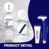 Disposable Razors in Bulk,razors individually wrapped bulk,Twin Blade Razors with Clear Safety Cap and Shaving Cream, Razors For Homeless, Hotel,Air Bnb,Shelter/Homeless/Travel (50 PCS) view 2