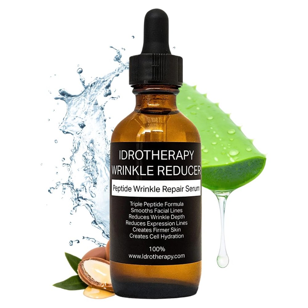 Idrotherapy Peptide Face Serum Deep Moisturizer, Skin Glow, Create Firmer Skin and Cell Rehydration