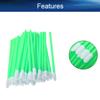 Auniwaig 50 Pcs Disposable Lip Brushes Lipstick Lip Gloss Wands Applicator Tool Green Make Up Lip Brush Disposable Lipstick Gloss Wands view 3