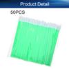 Auniwaig 50 Pcs Disposable Lip Brushes Lipstick Lip Gloss Wands Applicator Tool Green Make Up Lip Brush Disposable Lipstick Gloss Wands view 4
