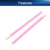 Auniwaig 50 Pcs Disposable Lip Brushes Lipstick Lip Gloss Wands Applicator Tool Pink Make Up Lip Brush Disposable Lipstick Gloss Wands view 3