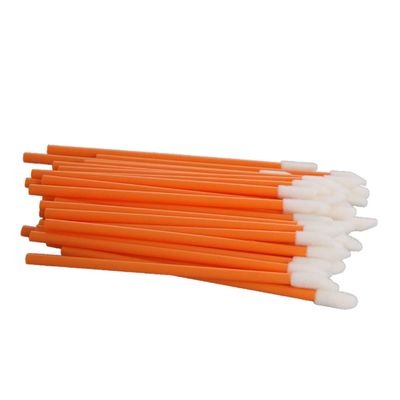 Auniwaig 50 Pcs Disposable Lip Brushes Lipstick Lip Gloss Wands Applicator Tool Orange Make Up Lip Brush Disposable Lipstick Gloss Wands
