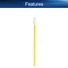 Auniwaig 50 Pcs Disposable Lip Brushes Lipstick Lip Gloss Wands Applicator Tool Yellow Make Up Lip Brush Disposable Lipstick Gloss Wands view 3