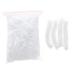 100PCS Disposable Transparent Shower Caps Larger and Thicker Waterproof Shower Caps Plastic Hair Caps for Women, Spa, Home Use, Hotel and Hair Salon, Portable Travel view 1