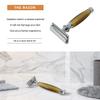 Straight Razor Shaving Kit for Men,Wet Shaving Brush and Bowl Set,Luxury Father's Day Gifts Set Includes Shave Brush,Soap,Stainless Steel Bowl,Shaving Stand,Double Edge Safety Razor with 10 Blades view 2