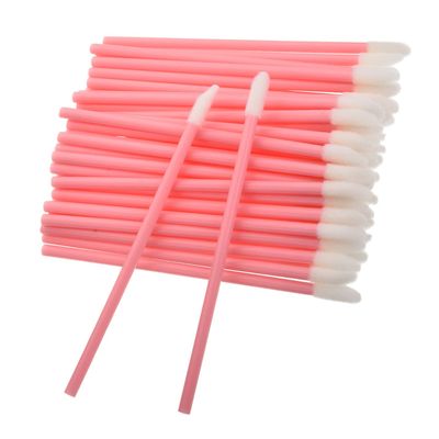 Auniwaig 150 Pcs Disposable Lip Brushes Lipstick Lip Gloss Wands Applicator Tool Pink Make Up Lip Brush Disposable Lipstick Gloss Wands