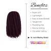 ToyoTress Marley Hair Crochet Braids - 16 Inch 6 Packs 99J Burgundy, Afro Kinky Curly Marley Twist Braids Synthetic Twist Crochet Braiding Hair Extensions(16 Inch, 99J-6P) view 3
