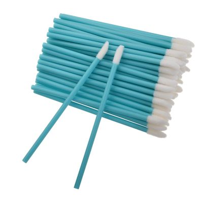Auniwaig 50 Pcs Disposable Lip Brushes Lipstick Lip Gloss Wands Applicator Tool Blue Make Up Lip Brush Disposable Lipstick Gloss Wands