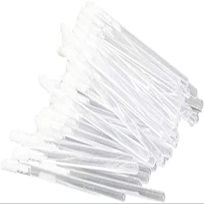 Auniwaig 100 Pcs Disposable Lip Brushes Lipstick Lip Gloss Wands Applicator Tool Pink Make Up Lip Brush Disposable Lipstick Gloss Wands