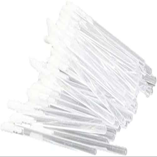 Auniwaig 100 Pcs Disposable Lip Brushes Lipstick Lip Gloss Wands Applicator Tool Pink Make Up Lip Brush Disposable Lipstick Gloss Wands