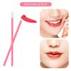 Auniwaig 100 Pcs Disposable Lip Brushes Lipstick Lip Gloss Wands Applicator Tool Pink Make Up Lip Brush Disposable Lipstick Gloss Wands view 2