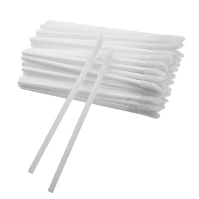 Auniwaig 50 Pcs Disposable Lip Brushes Lipstick Lip Gloss Wands Applicator Tool White Make Up Lip Brush Disposable Lipstick Gloss Wands