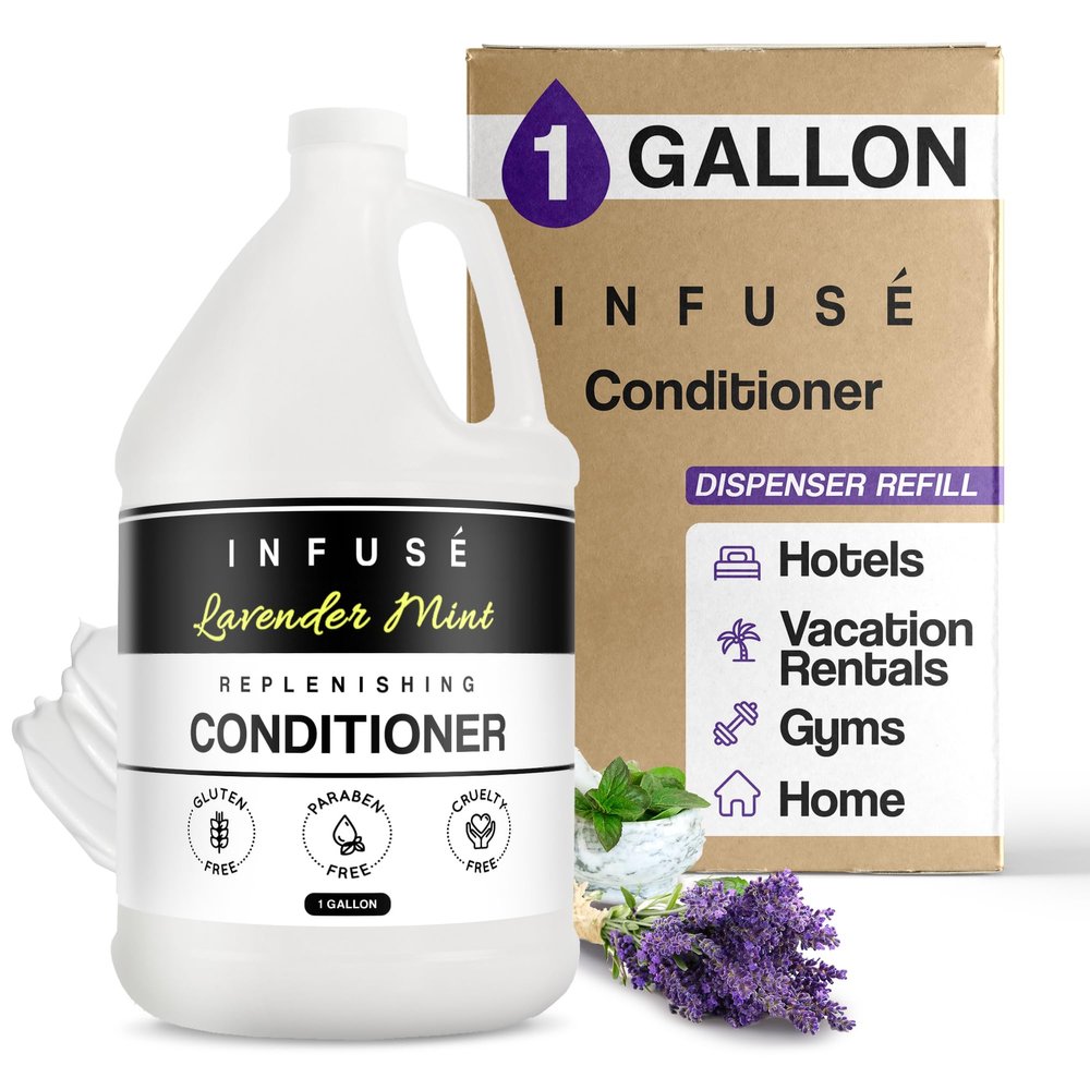 1-Shoppe All-in-Kit Infuse Lavender Mint Hotel | 1 Gallon | For Hospitality & Vacation Rentals to Refill Dispensers | (Single Gallon)