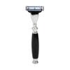 Union Razors SS3RZ Razor with Black Wood Handle view 1