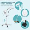 BBBuy 2 in 1 Facial Steamer Professional Nano Ionic Face Deep Cleansing Hydration with 5X Magnifying LED Lamp & Rolling Wheels, High Frequency, Portable Home Spa Salon Beauty Skin Care Equipment view 2