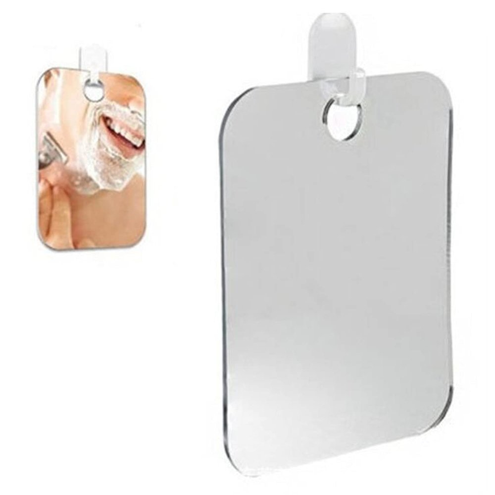 Nayilin Acrylic Anti Fog Shower Mirror Bathroom Travel Unbreakable Portable Traveling Shaving Makeup, FCC-067