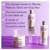 Purple Shampoo, Conditioner & Mask Trio Gift Set. Removes Brassy Yellow Tones. Lightens Blonde, Platinum, Ash, Silver & Grays. Paraben & Sulfate Free. PETA Approved Cruelty-free and 100% Vegan. view 4
