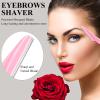 96 Pcs Eyebrow Razors Shavers Trimmers for Women Dermaplane Razor Facial Razors Shavers Facial Hair Removal for Women Exfoliating Dermaplaning Tool for Face with Precise Cover for Makeup Care Tools view 3