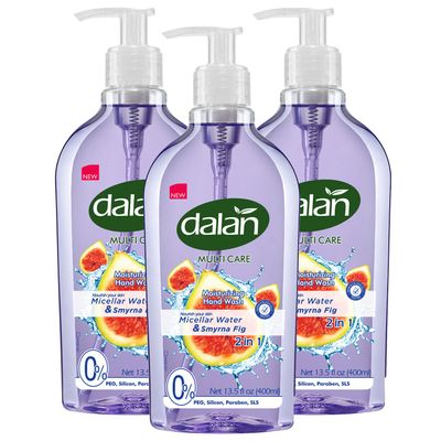 Dalan Multicare Liquid Soap with Micellar Water & Smyrna Fig 400ml (Pack of 3)